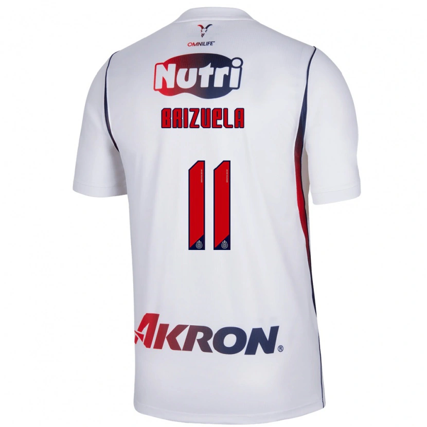 Danxen Homem Camisola Isaác Brizuela #11 Branco Azul Marinho Vermelho Alternativa 2026/27 Camisa