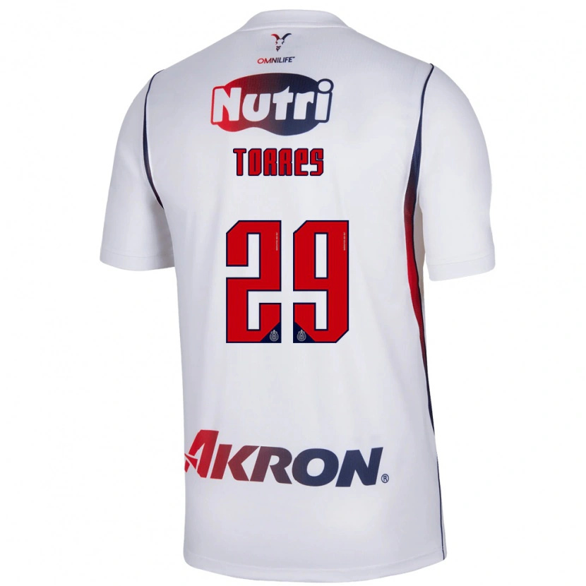 Danxen Homem Camisola Alan Torres #29 Branco Azul Marinho Vermelho Alternativa 2026/27 Camisa