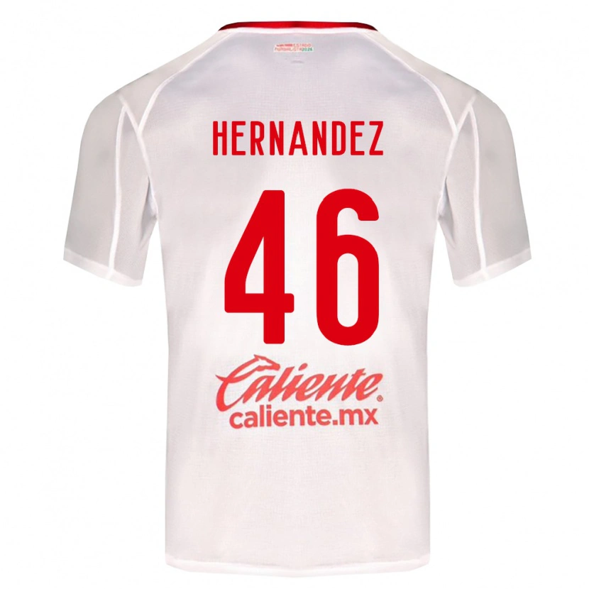 Danxen Homem Camisola Carlos Hernández #46 Branco Verde Vermelho Alternativa 2026/27 Camisa