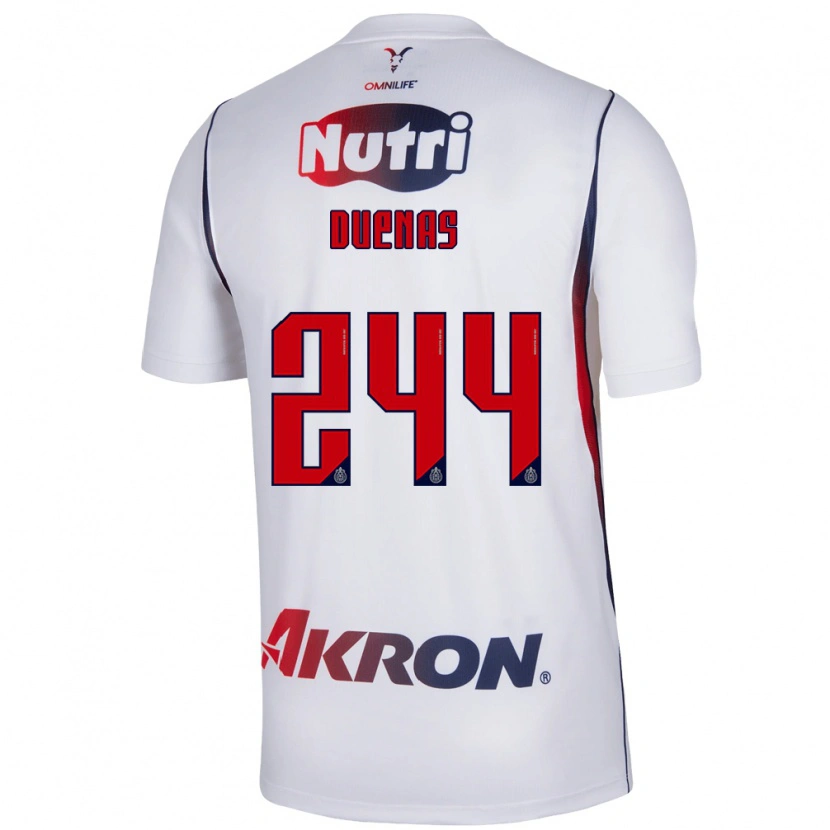 Danxen Homem Camisola Omar Dueñas #244 Branco Azul Marinho Vermelho Alternativa 2026/27 Camisa