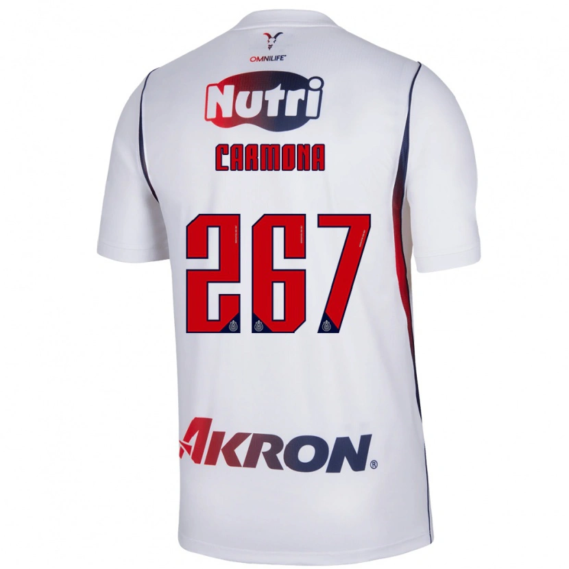 Danxen Homem Camisola Jesús Carmona #267 Branco Azul Marinho Vermelho Alternativa 2026/27 Camisa