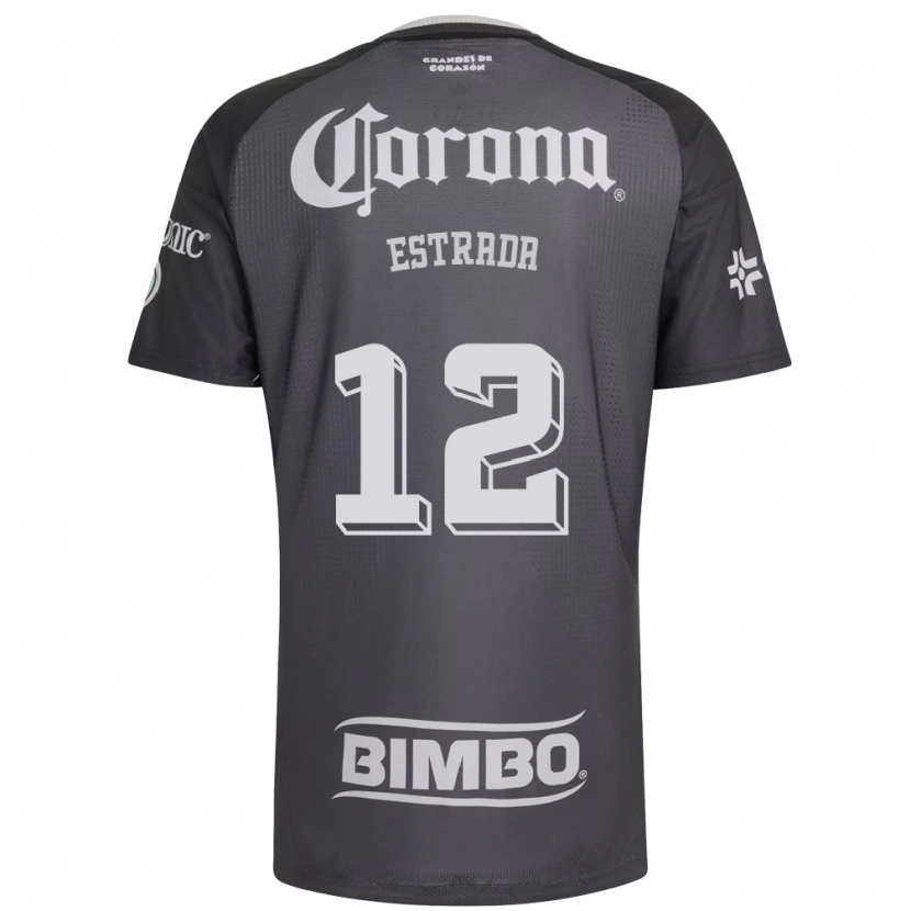 Danxen Homem Camisola Jonathan Estrada #12 Cinza Branco Preto Alternativa 2026/27 Camisa