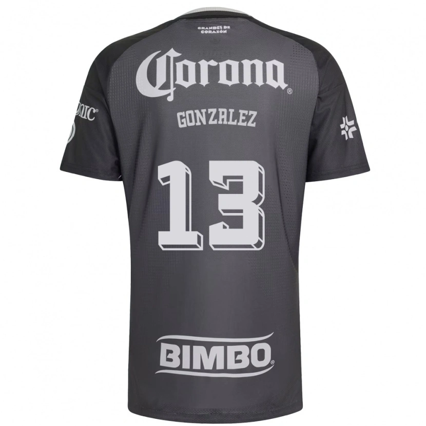 Danxen Homem Camisola Eva Gonzalez #13 Cinza Branco Preto Alternativa 2026/27 Camisa