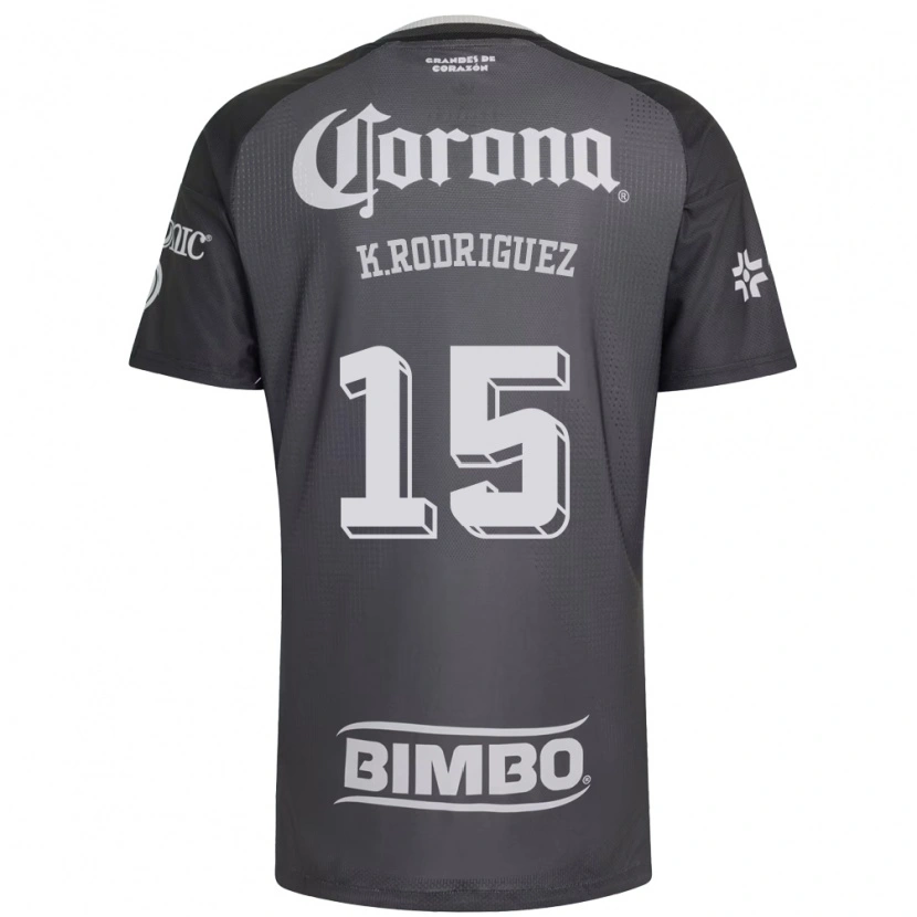 Danxen Homem Camisola Kimberly Rodriguez #15 Cinza Branco Preto Alternativa 2026/27 Camisa