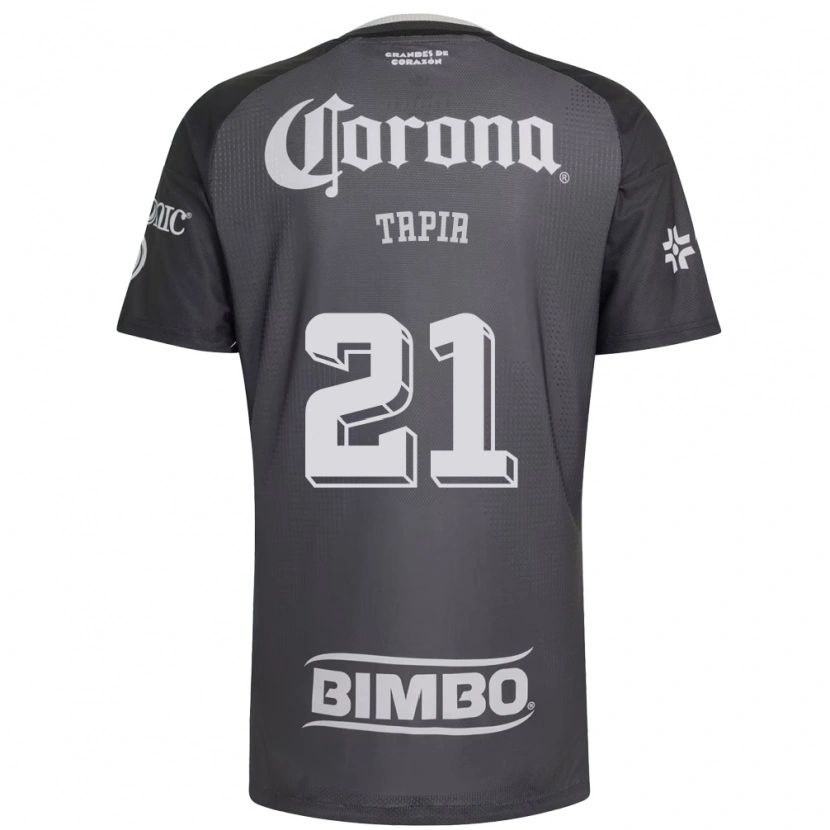 Danxen Homem Camisola Fernando Tapia #21 Cinza Branco Preto Alternativa 2026/27 Camisa