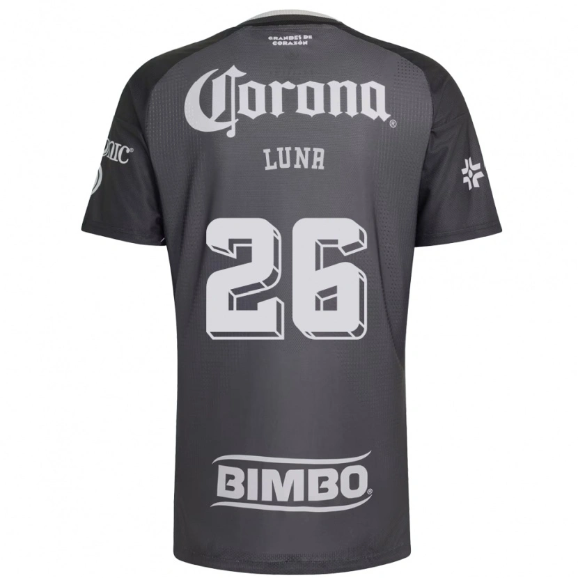Danxen Homem Camisola Karen Luna #26 Cinza Branco Preto Alternativa 2026/27 Camisa