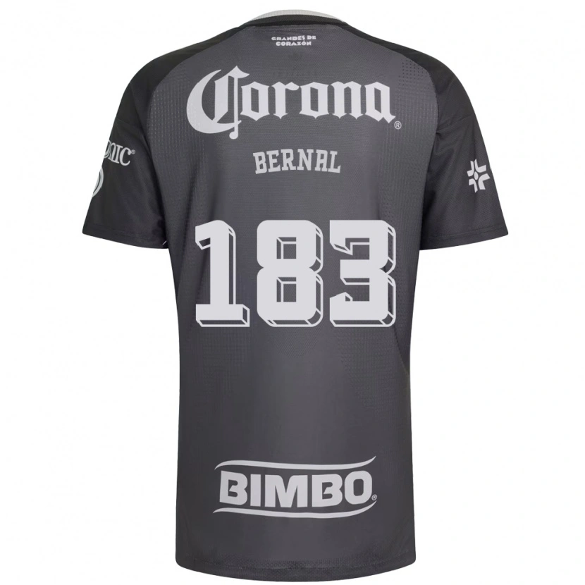 Danxen Homem Camisola David Bernal #183 Cinza Branco Preto Alternativa 2026/27 Camisa