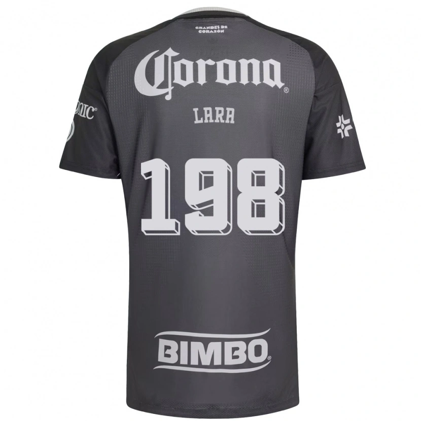Danxen Homem Camisola Guadalupe Lara #198 Cinza Branco Preto Alternativa 2026/27 Camisa