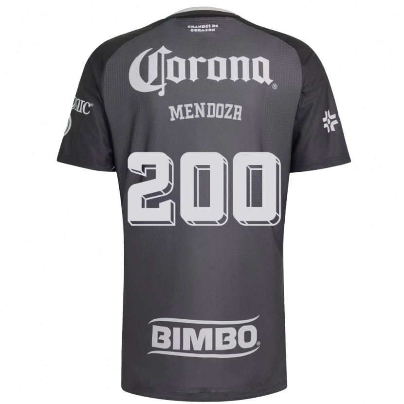 Danxen Homem Camisola Luis Mendoza #200 Cinza Branco Preto Alternativa 2026/27 Camisa