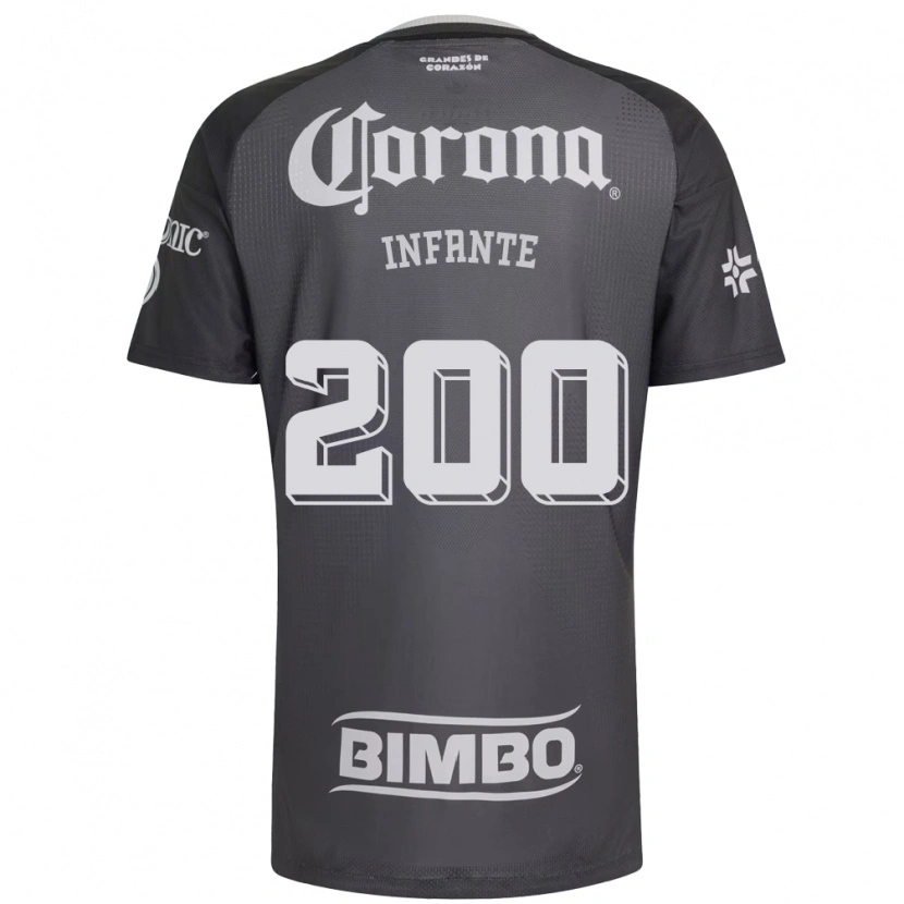 Danxen Homem Camisola Armando Infante #200 Cinza Branco Preto Alternativa 2026/27 Camisa