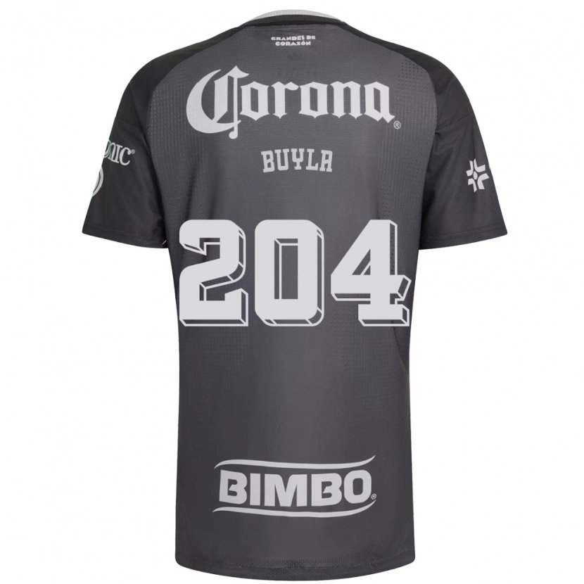 Danxen Homem Camisola Hugo Buyla #204 Cinza Branco Preto Alternativa 2026/27 Camisa