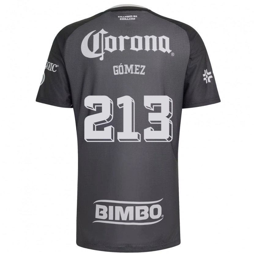 Danxen Homem Camisola Adrián Gómez #213 Cinza Branco Preto Alternativa 2026/27 Camisa