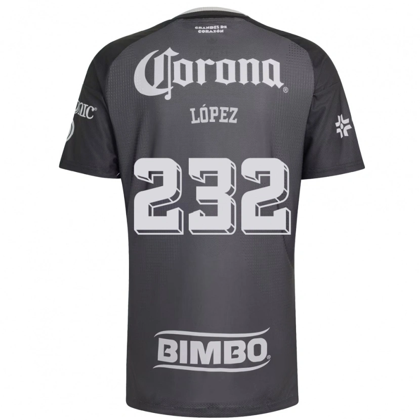 Danxen Homem Camisola Rodrigo López #232 Cinza Branco Preto Alternativa 2026/27 Camisa
