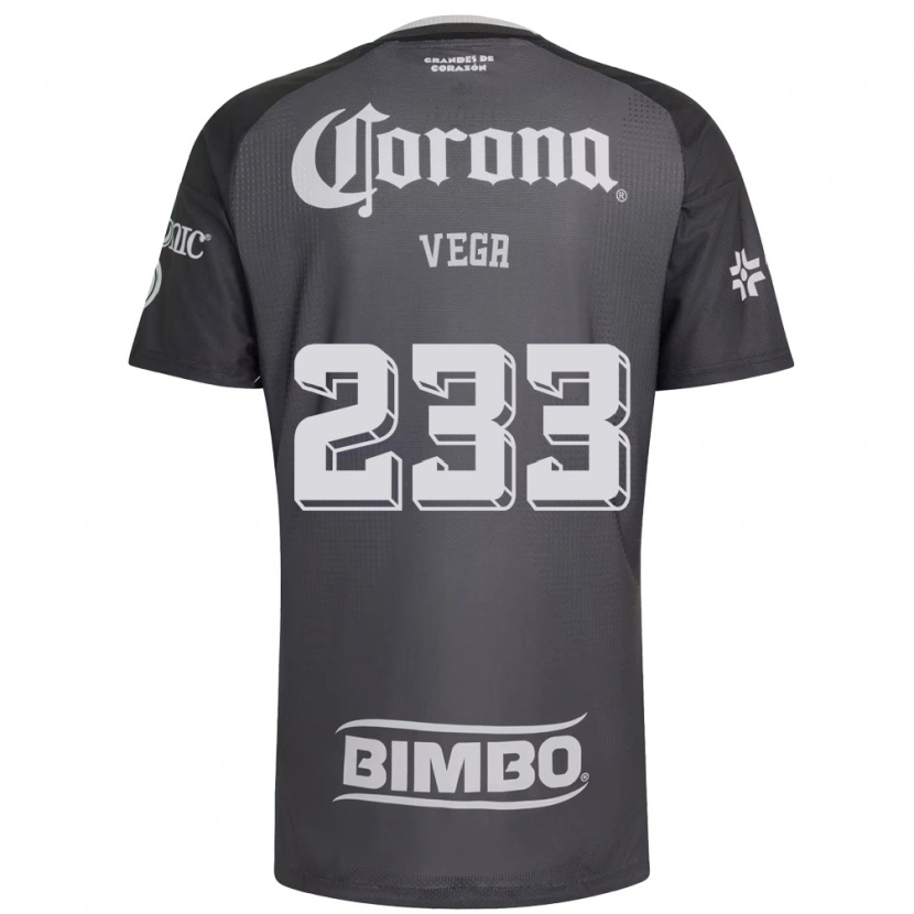 Danxen Homem Camisola Ángel Vega #233 Cinza Branco Preto Alternativa 2026/27 Camisa