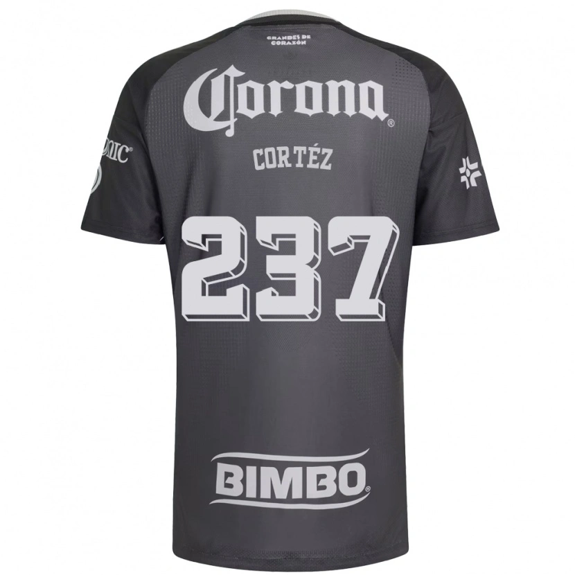 Danxen Homem Camisola Guillermo Cortéz #237 Cinza Branco Preto Alternativa 2026/27 Camisa