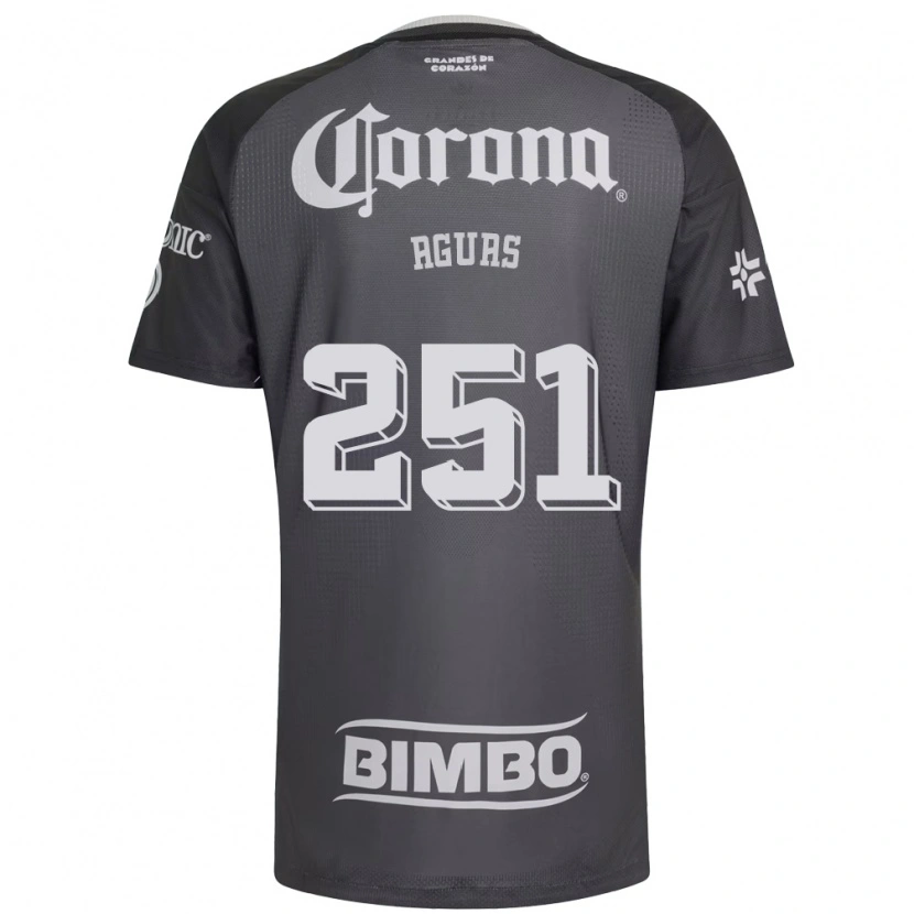 Danxen Homem Camisola Brian Aguas #251 Cinza Branco Preto Alternativa 2026/27 Camisa