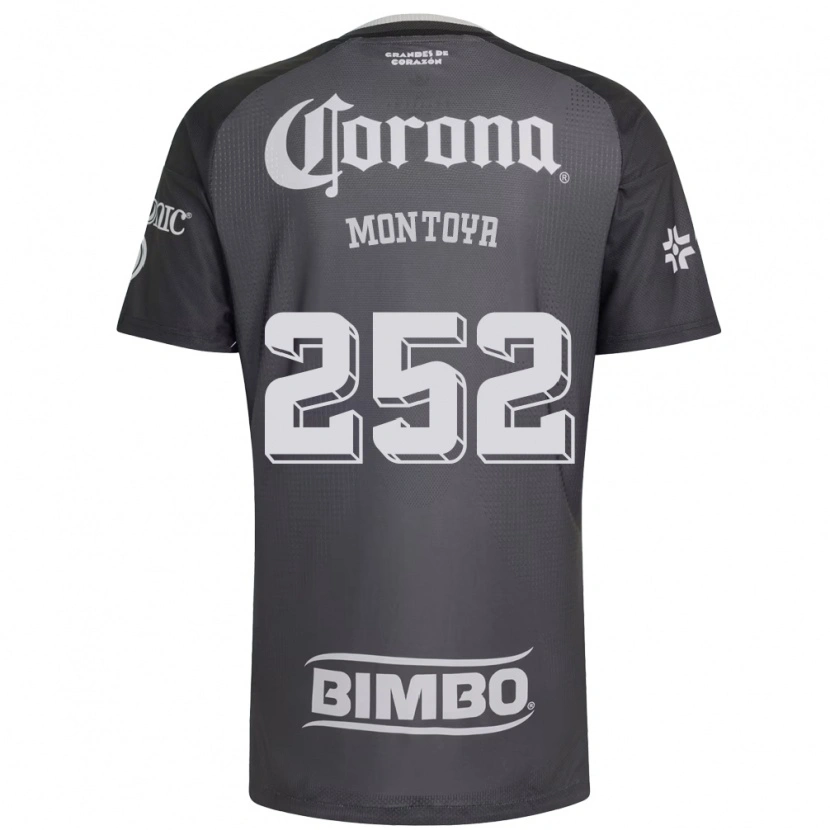 Danxen Homem Camisola Diego Montoya #252 Cinza Branco Preto Alternativa 2026/27 Camisa