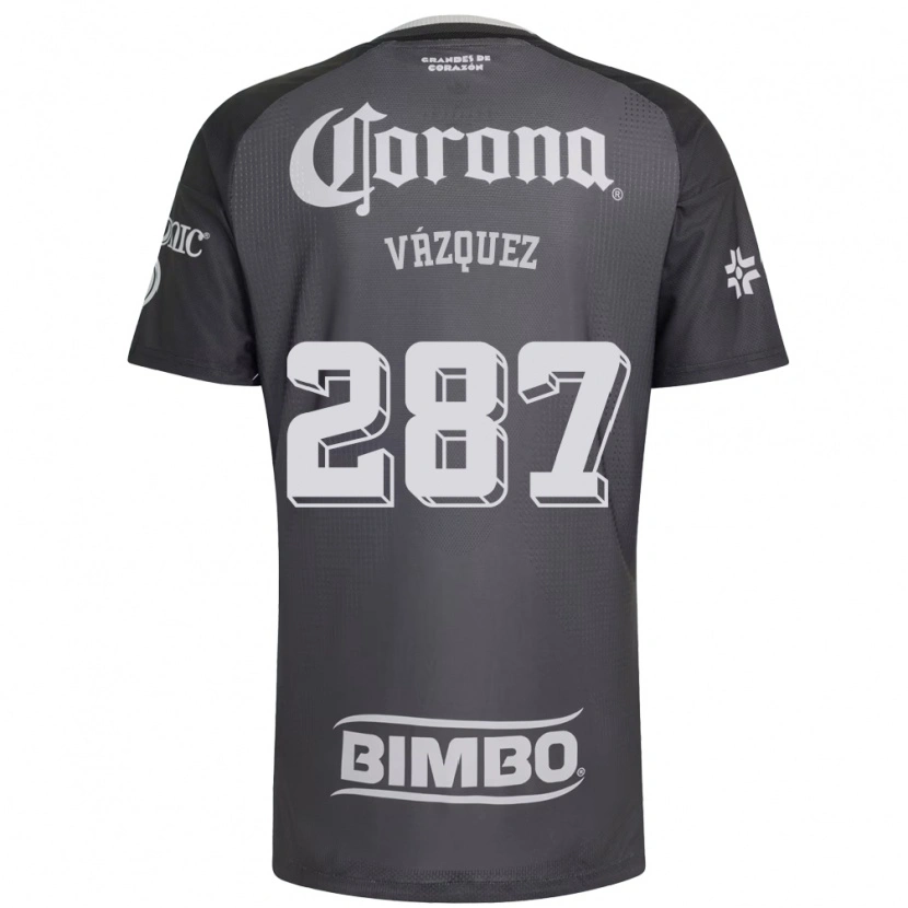 Danxen Homem Camisola Omar Vázquez #287 Cinza Branco Preto Alternativa 2026/27 Camisa