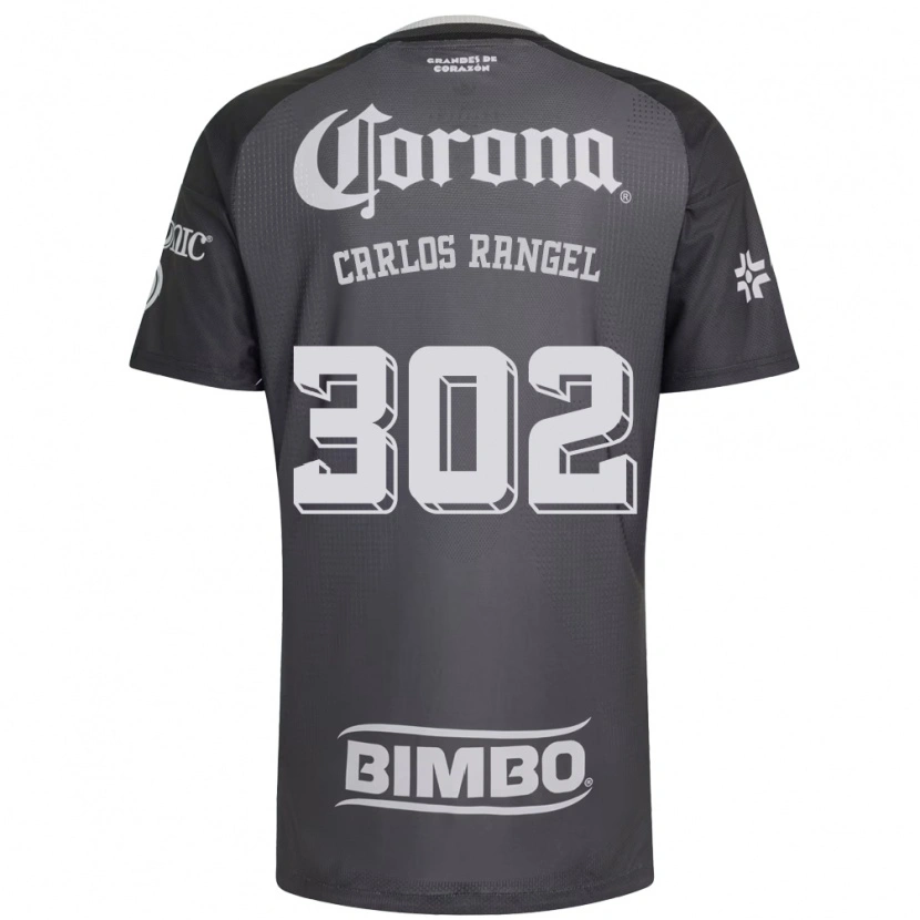 Danxen Homem Camisola Juan Carlos Rangel #302 Cinza Branco Preto Alternativa 2026/27 Camisa