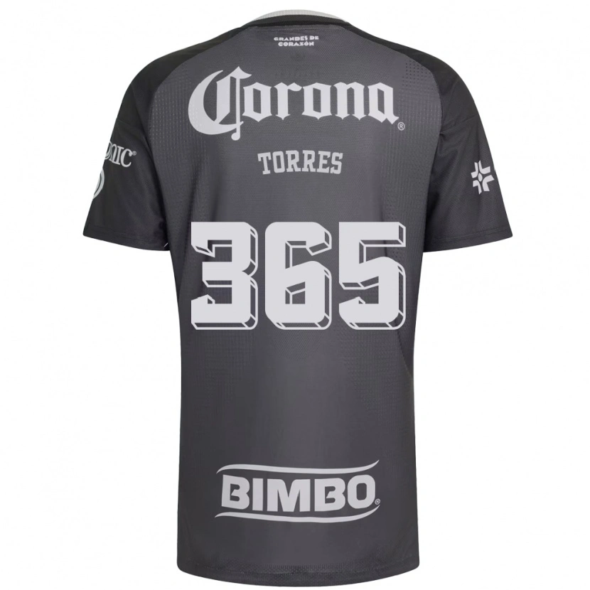 Danxen Homem Camisola Uriel Torres #365 Cinza Branco Preto Alternativa 2026/27 Camisa