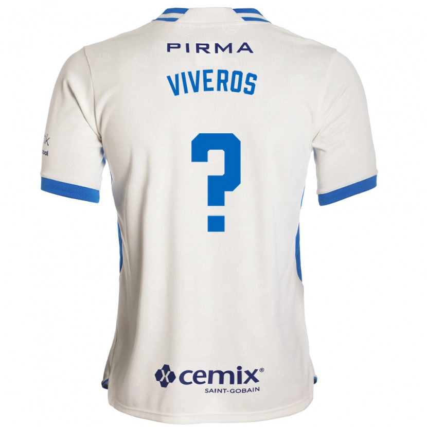 Danxen Homem Camisola Axel Viveros #0 Branco Azul Vermelho Alternativa 2026/27 Camisa