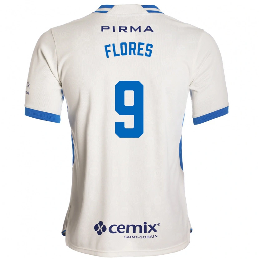 Danxen Homem Camisola Daniela Flores #9 Branco Azul Vermelho Alternativa 2026/27 Camisa