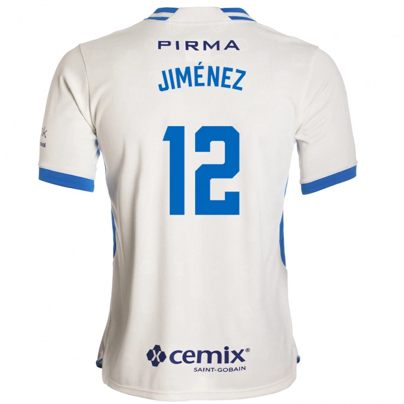 Danxen Homem Camisola Luis Jiménez #12 Branco Azul Vermelho Alternativa 2026/27 Camisa