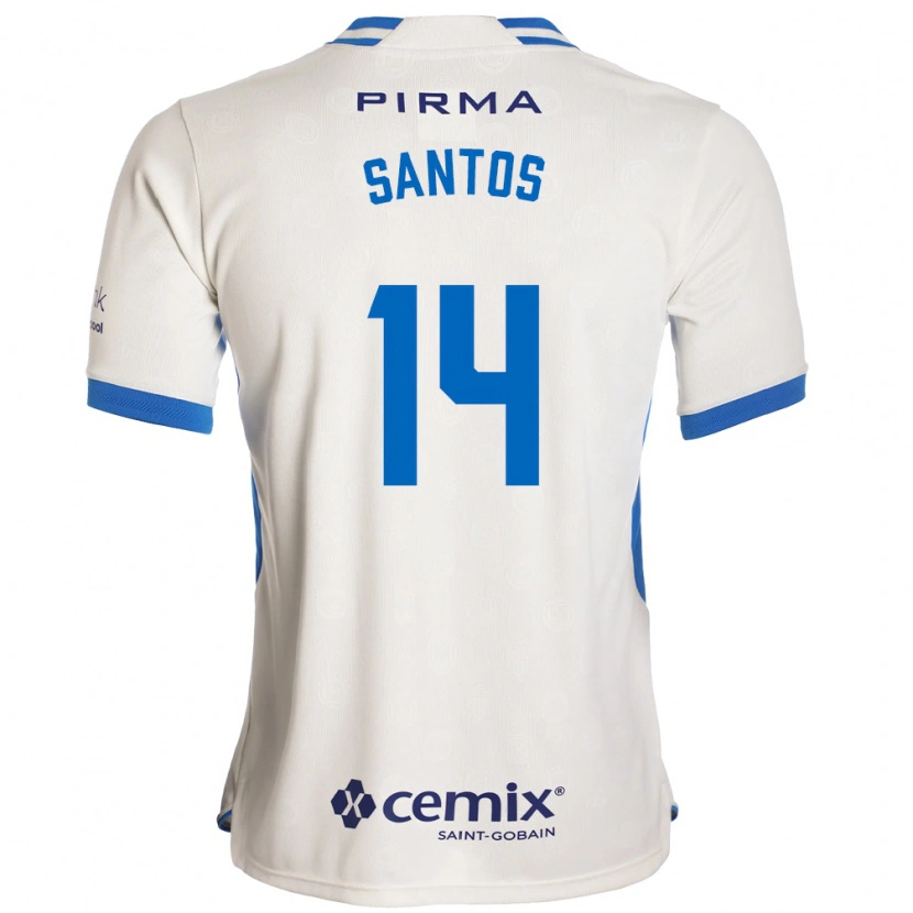 Danxen Homem Camisola Eleisa Santos #14 Branco Azul Vermelho Alternativa 2026/27 Camisa