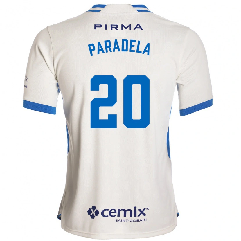 Danxen Homem Camisola José Paradela #20 Branco Azul Vermelho Alternativa 2026/27 Camisa