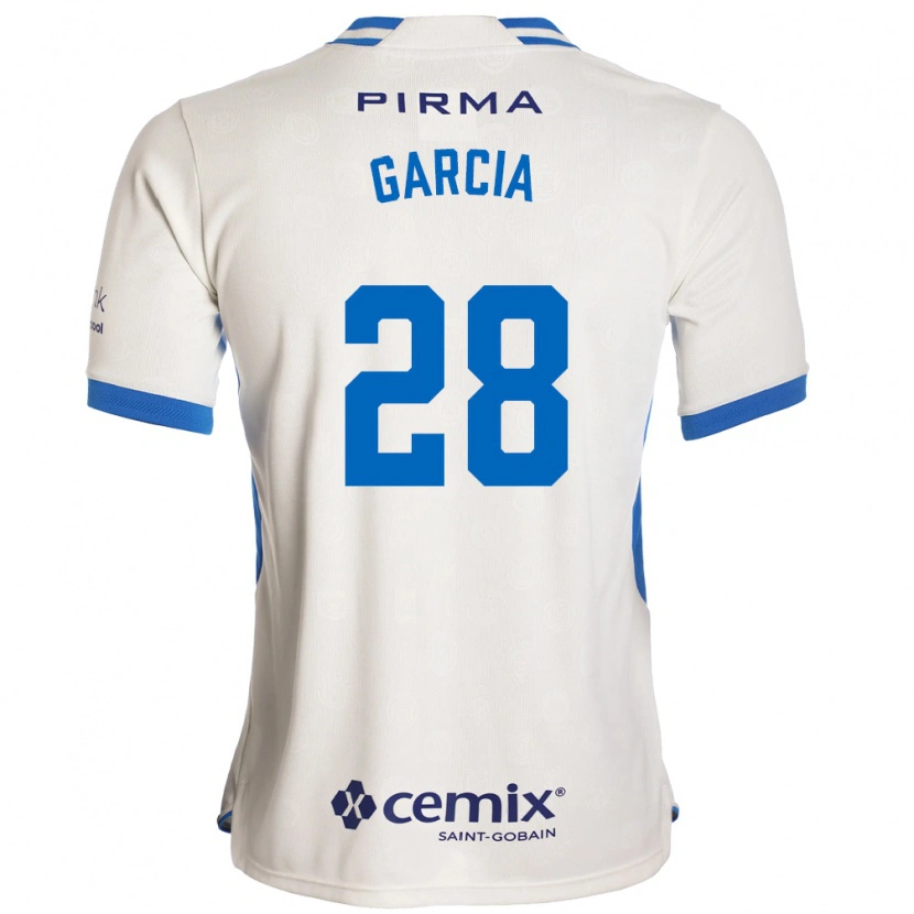 Danxen Homem Camisola Ana Garcia #28 Branco Azul Vermelho Alternativa 2026/27 Camisa
