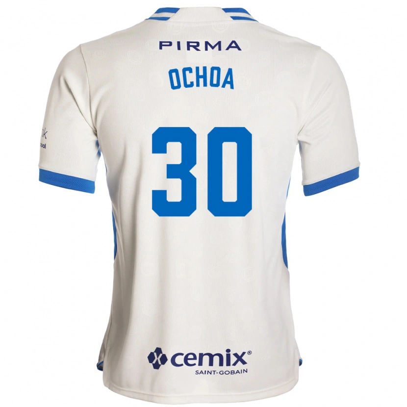 Danxen Homem Camisola Emmanuel Ochoa #30 Branco Azul Vermelho Alternativa 2026/27 Camisa