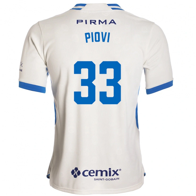 Danxen Homem Camisola Gonzalo Piovi #33 Branco Azul Vermelho Alternativa 2026/27 Camisa