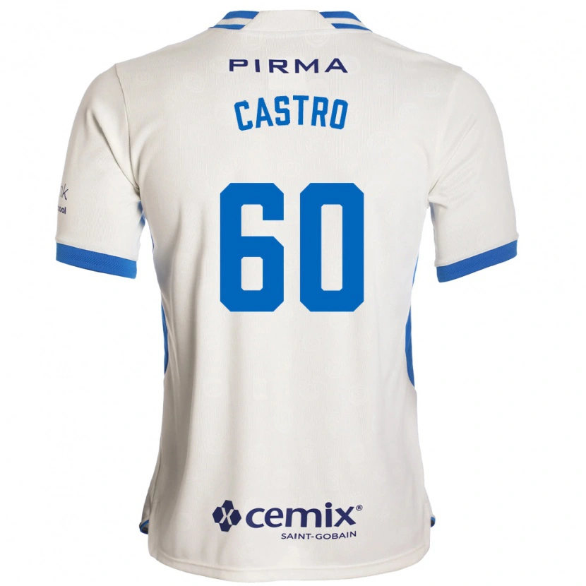 Danxen Homem Camisola Ariel Castro #60 Branco Azul Vermelho Alternativa 2026/27 Camisa