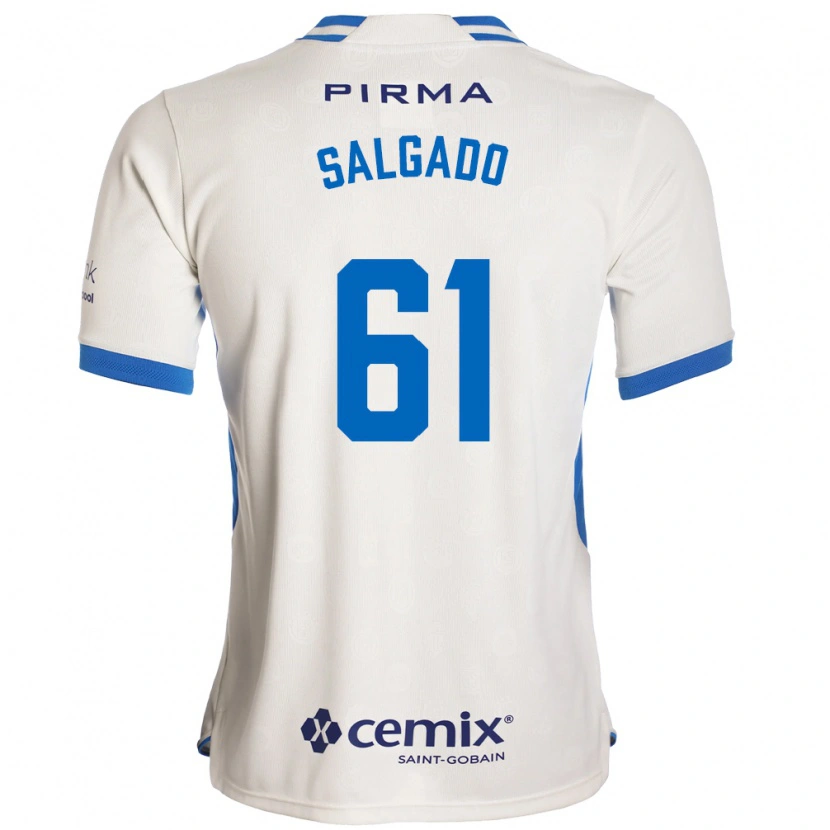 Danxen Homem Camisola Bruno Salgado #61 Branco Azul Vermelho Alternativa 2026/27 Camisa