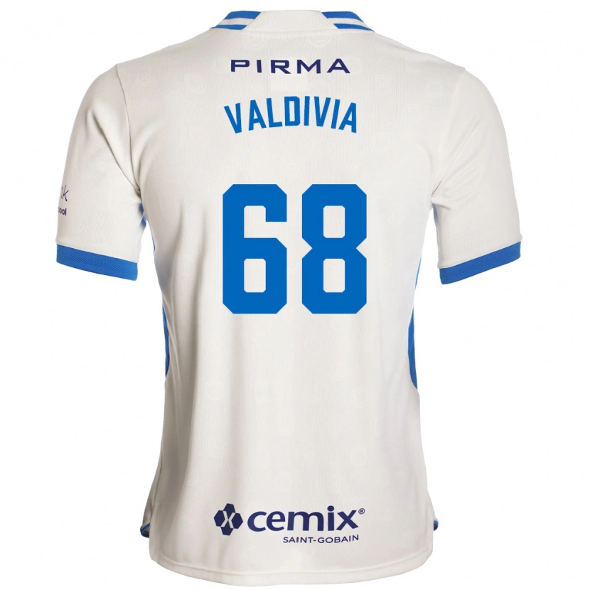 Danxen Homem Camisola Christian Valdivia #68 Branco Azul Vermelho Alternativa 2026/27 Camisa