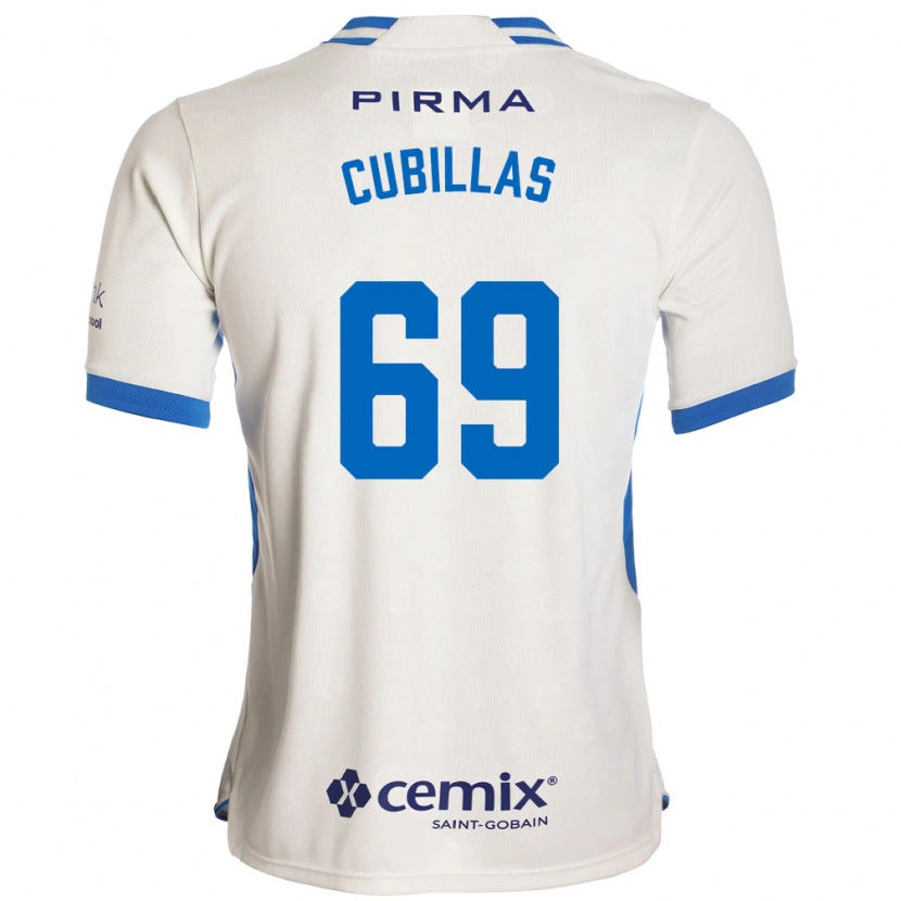 Danxen Homem Camisola Andre Cubillas #69 Branco Azul Vermelho Alternativa 2026/27 Camisa