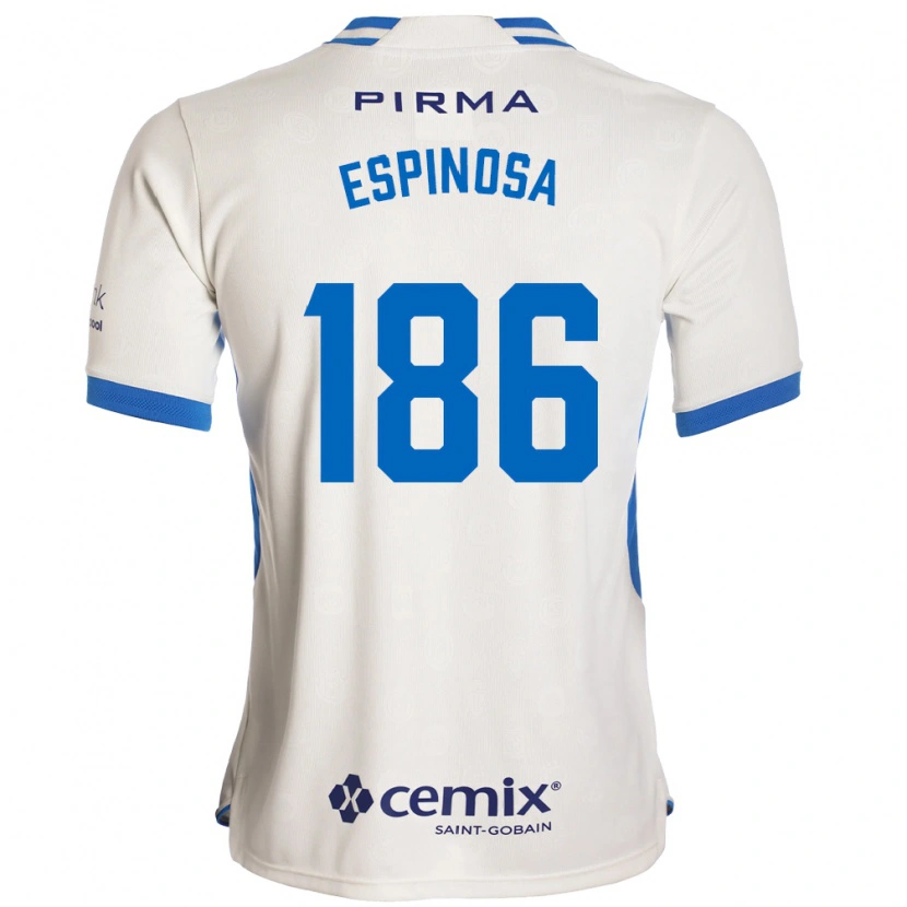 Danxen Homem Camisola Brandón Espinosa #186 Branco Azul Vermelho Alternativa 2026/27 Camisa