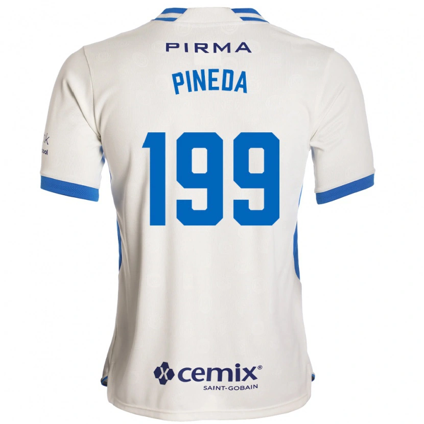 Danxen Homem Camisola Zadiel Pineda #199 Branco Azul Vermelho Alternativa 2026/27 Camisa