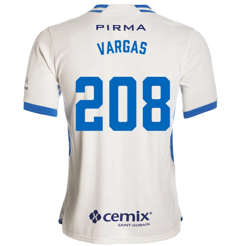 Danxen Homem Camisola Santiago Vargas #208 Branco Azul Vermelho Alternativa 2026/27 Camisa
