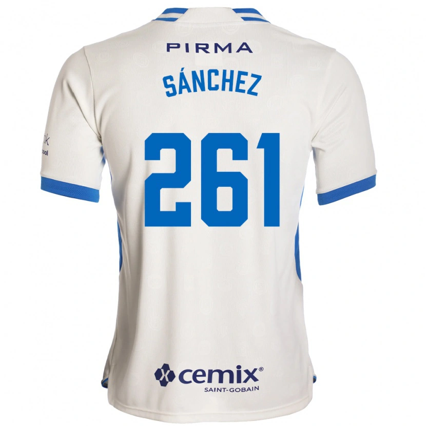 Danxen Homem Camisola Paulo Sánchez #261 Branco Azul Vermelho Alternativa 2026/27 Camisa