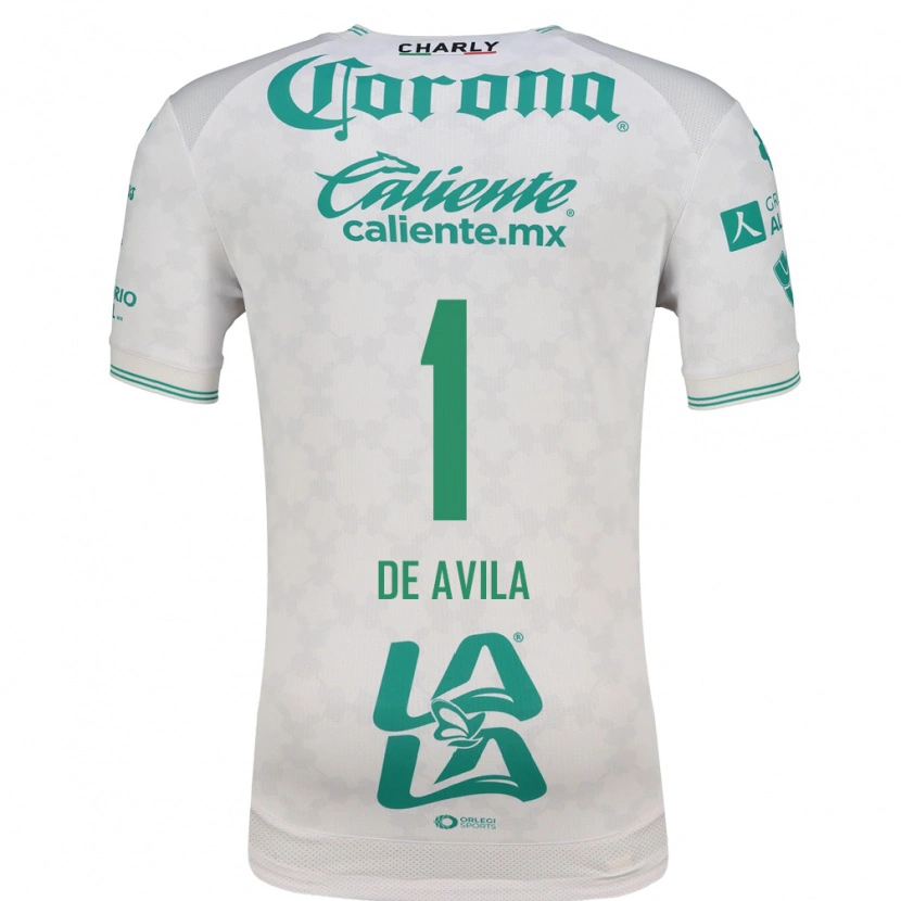 Danxen Homem Camisola Hannia De Avila #1 Verde Claro Branco Alternativa 2026/27 Camisa
