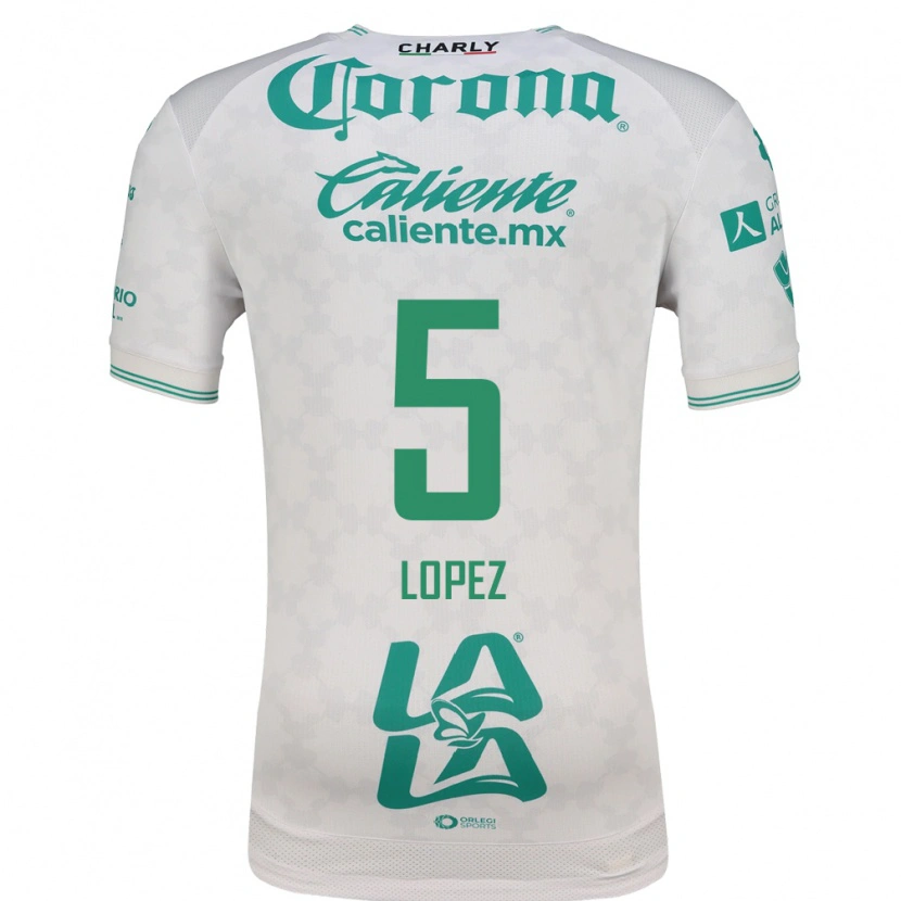 Danxen Homem Camisola Aldo López #5 Verde Claro Branco Alternativa 2026/27 Camisa