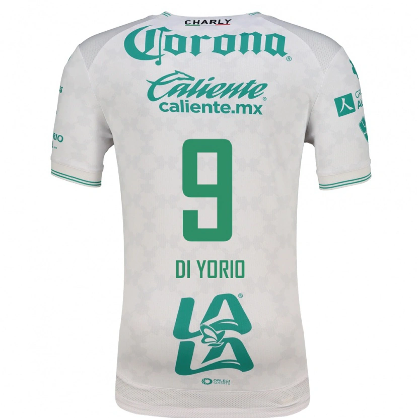Danxen Homem Camisola Lucas Di Yorio #9 Verde Claro Branco Alternativa 2026/27 Camisa