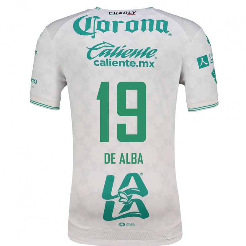 Danxen Homem Camisola Luisa De Alba #19 Verde Claro Branco Alternativa 2026/27 Camisa