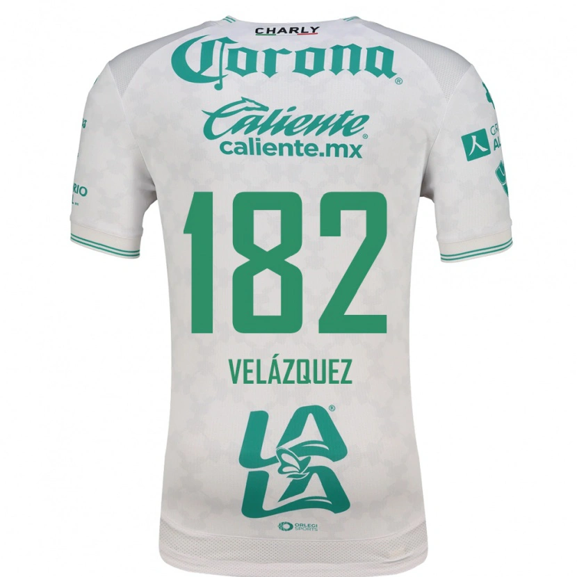 Danxen Homem Camisola Matías Velázquez #182 Verde Claro Branco Alternativa 2026/27 Camisa