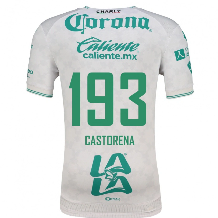 Danxen Homem Camisola Damián Castorena #193 Verde Claro Branco Alternativa 2026/27 Camisa