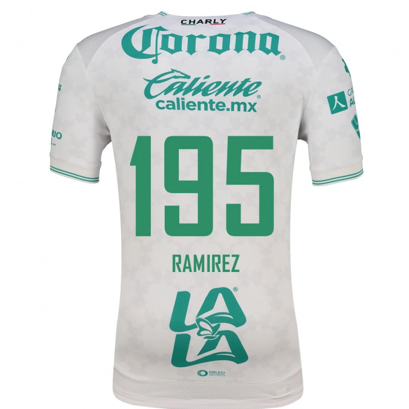 Danxen Homem Camisola Jesús Ramírez #195 Verde Claro Branco Alternativa 2026/27 Camisa