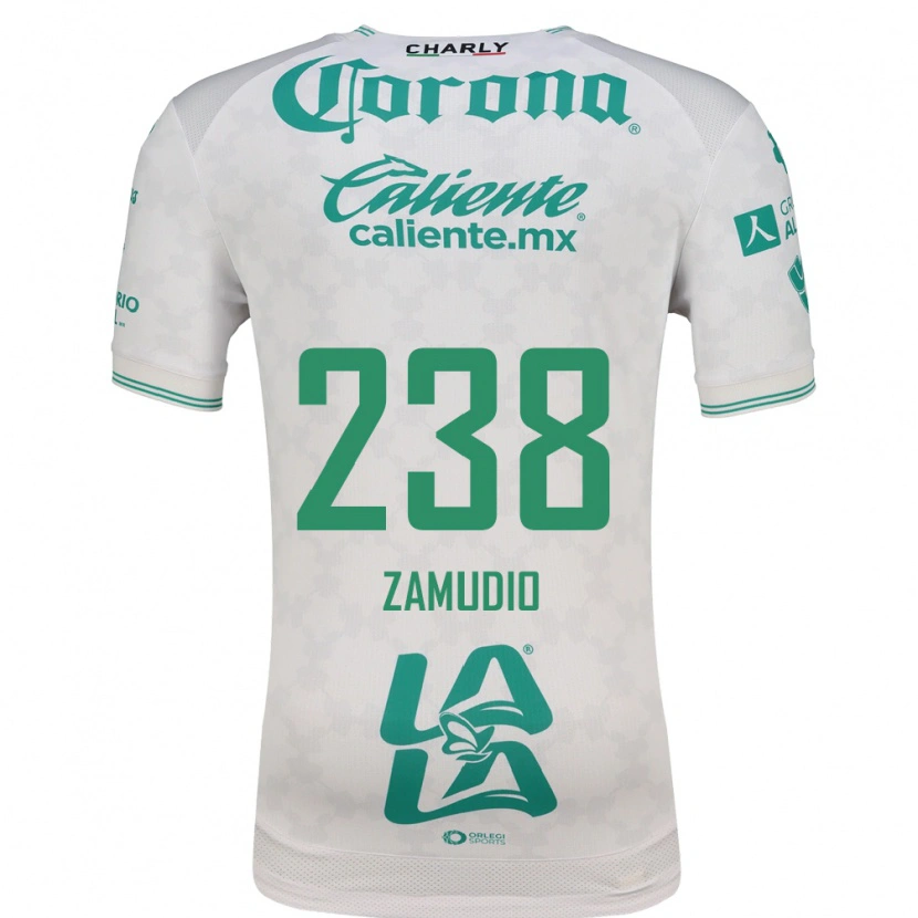 Danxen Homem Camisola José Zamudio #238 Verde Claro Branco Alternativa 2026/27 Camisa