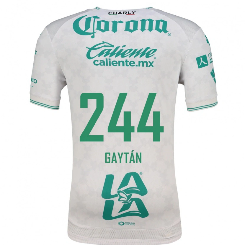 Danxen Homem Camisola Axel Gaytán #244 Verde Claro Branco Alternativa 2026/27 Camisa