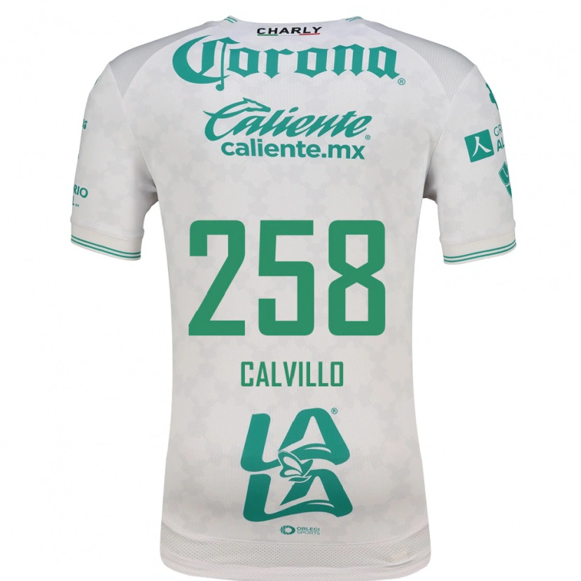 Danxen Homem Camisola Carlos Calvillo #258 Verde Claro Branco Alternativa 2026/27 Camisa
